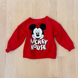 Zara Mickey Mouse Sweatshirt